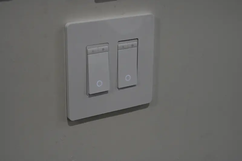 Smart dimmer switches with LED indicators installed by our team