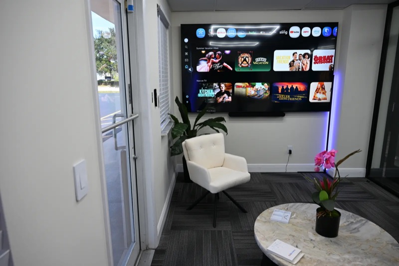 Smart TV setup installed by the Infinity Smart Living team